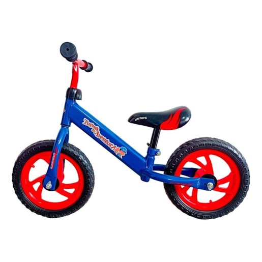 BALANCE BIKE  UNITOYS TURMA DA AVENTURA AZUL ARO 12