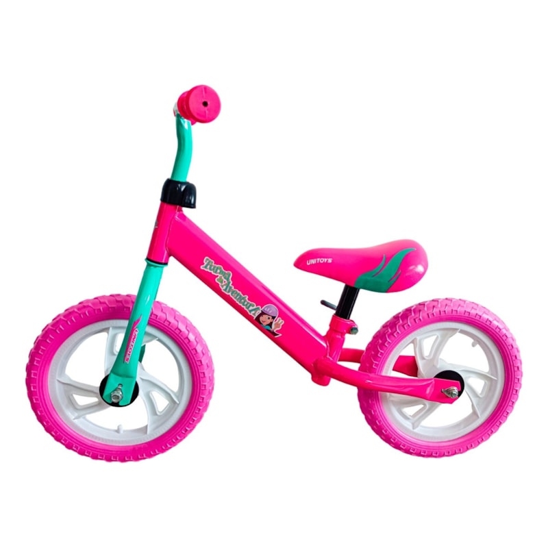 BALANCE BIKE UNITOYS TURMA DA AVENTURA ROSA ARO 12