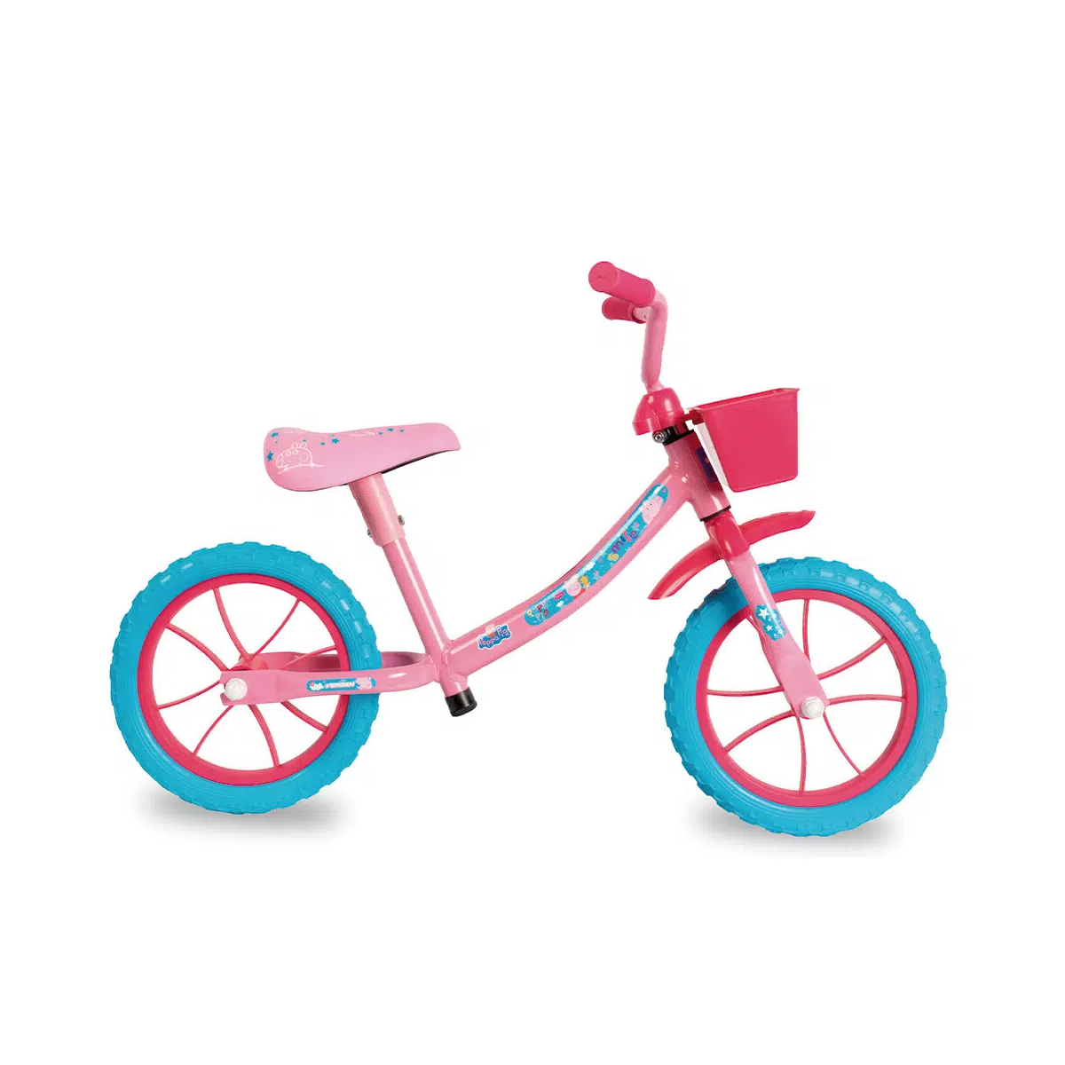 Balance Bike Verden Peppa Pig Rosa Infantil sem Pedal