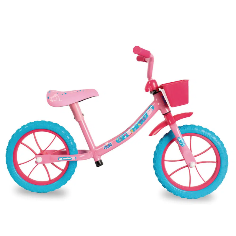 Balance Bike Verden Peppa Pig Rosa Infantil sem Pedal