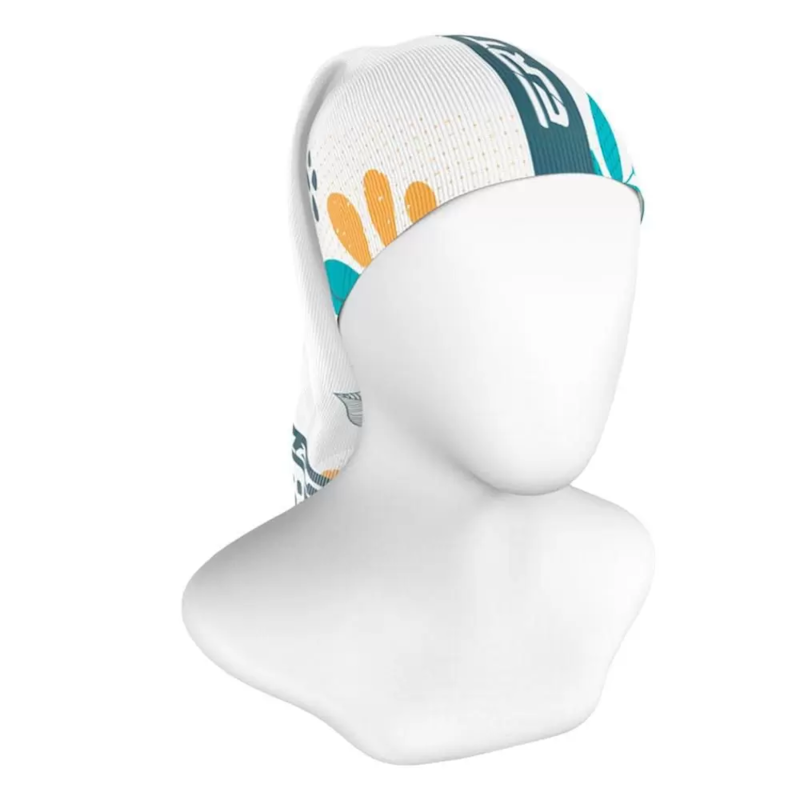 BANDANA CICLISMO ERT FLORAL BRANCA