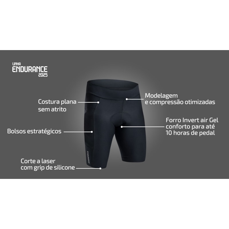 BERMUDA CICLISMO FREE FORCE ENDURANCE 2025 FEMININA