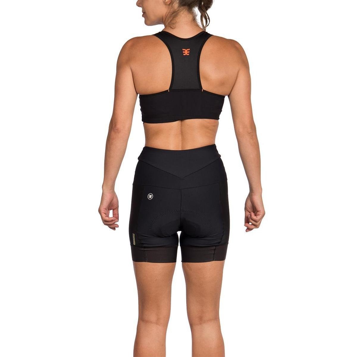 BERMUDA CICLISMO WOOM SUPREME FEMININA 2022 COR:PRETO;TAMANHO:P