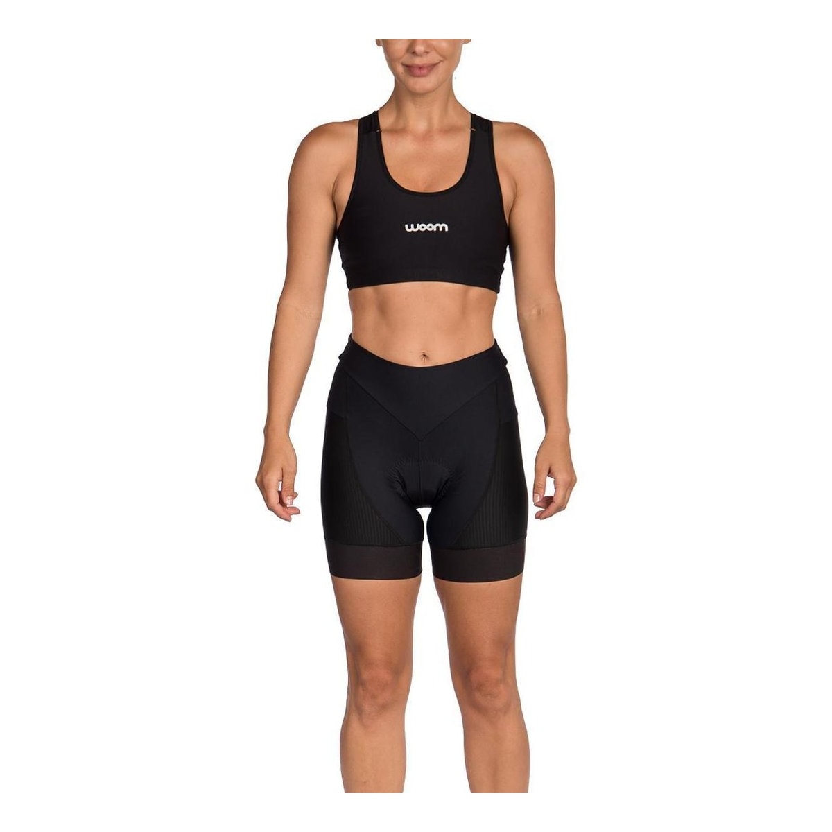 BERMUDA CICLISMO WOOM SUPREME FEMININA 2022 COR:PRETO;TAMANHO:P