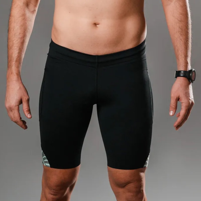 BERMUDA RUNNING WOOM BERLIM SERIES MASCULINA PRETO/VERDE