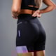 BERMUDA RUNNING WOOM BOSTON SERIES FEMININA PRETO/LILAS