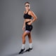 BERMUDA RUNNING WOOM BOSTON SERIES FEMININA PRETO/LILAS