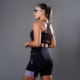 BERMUDA RUNNING WOOM BOSTON SERIES FEMININA PRETO/LILAS