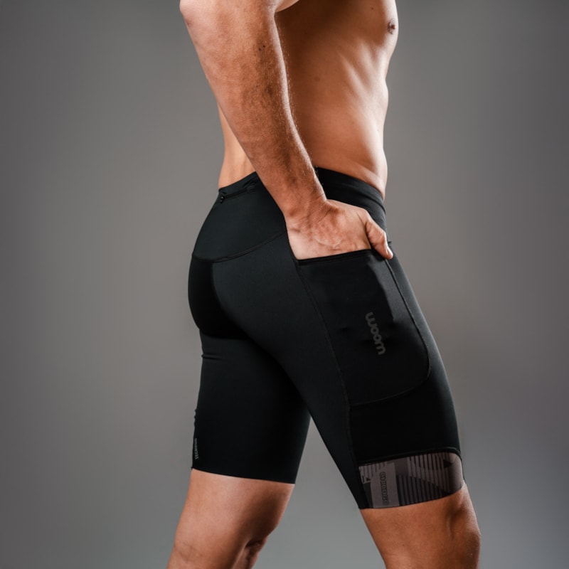 BERMUDA RUNNING WOOM CHICAGO SERIES MASCULINO PRETO