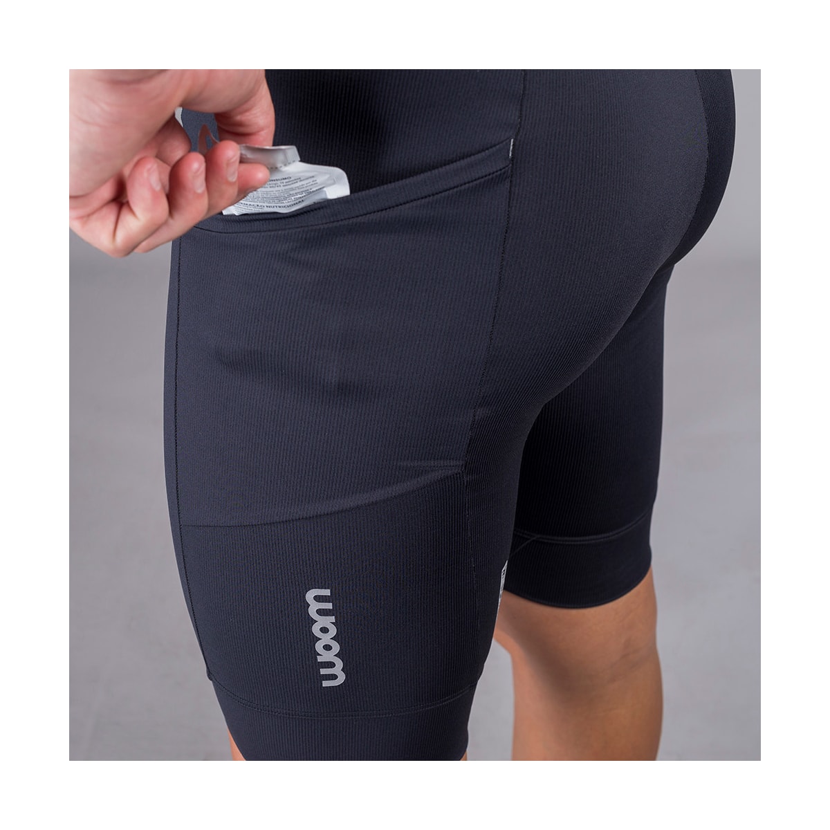 BERMUDA RUNNING WOOM LIGHT RUN PRETO MASCULINA