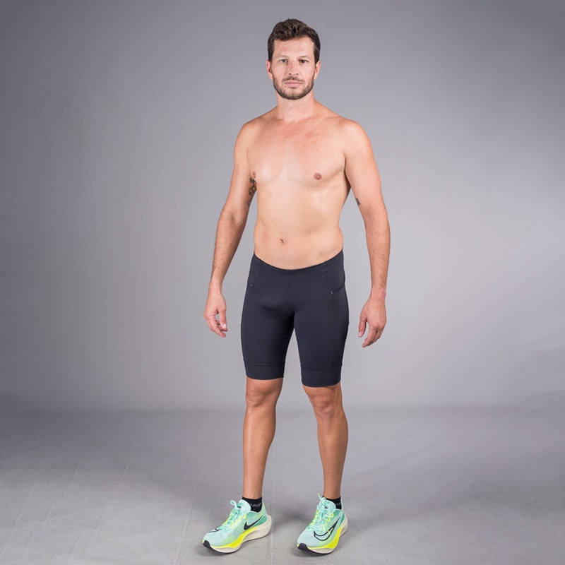 BERMUDA RUNNING WOOM LIGHT RUN PRETO MASCULINA