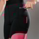 BERMUDA RUNNING WOOM LONDON SERIES FEMININA PRETO/VERMELHO