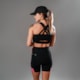 BERMUDA RUNNING WOOM LONDON SERIES FEMININA PRETO/VERMELHO