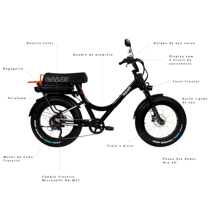 BICICLETA CALOI E-MOBYLETTE