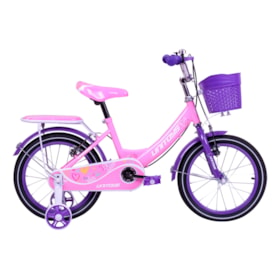 BICICLETA INFANTIL UNITOYS LOVE ROSA ARO 16