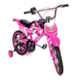 BICICLETA INFANTIL UNITOYS MOTO CROSS ROSA ARO 16