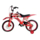 BICICLETA INFANTIL UNITOYS MOTO CROSS VERMELHA ARO 16