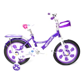 BICICLETA INFANTIL UNITOYS PRINCESS ROXA ARO 16