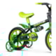 BICICLETA NATHOR ARO 12 BLACK 12 VERDE/PRETO