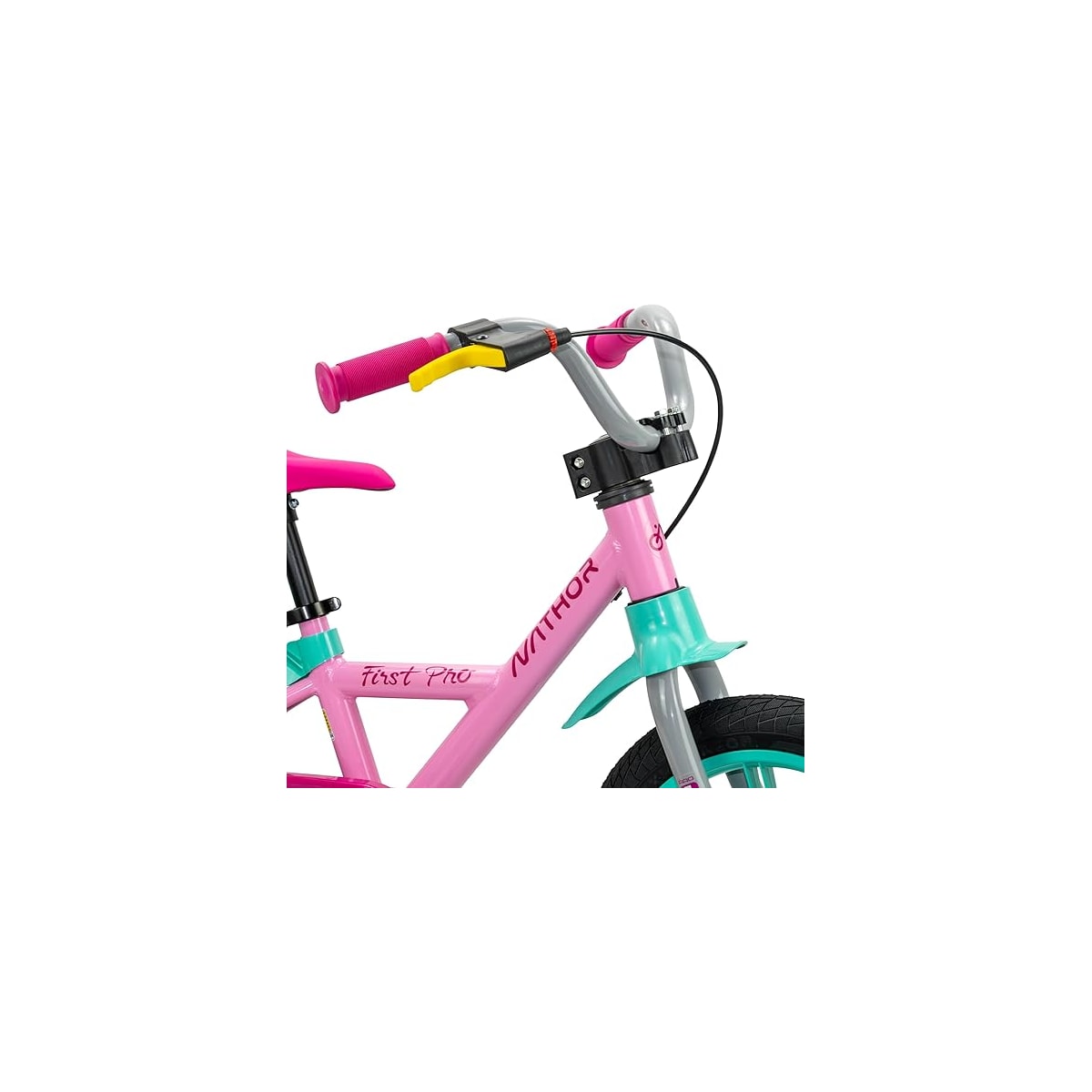 BICICLETA NATHOR  ARO14 FIRST PRO ROSA/VERDE