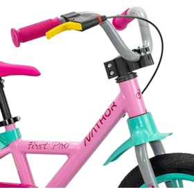 BICICLETA NATHOR  ARO14 FIRST PRO ROSA/VERDE