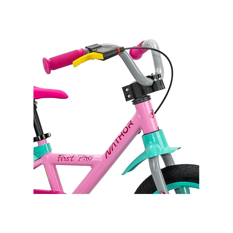 BICICLETA NATHOR  ARO14 FIRST PRO ROSA/VERDE