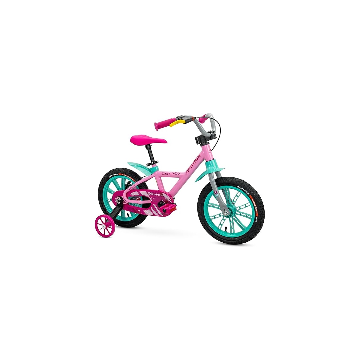 BICICLETA NATHOR  ARO14 FIRST PRO ROSA/VERDE
