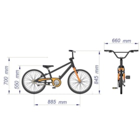 BICICLETA NATHOR HOT WHEELS ARO 20