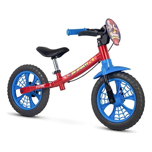 BICICLETA NATHOR INFANTIL 12 BALANCE SPIDER-MAN