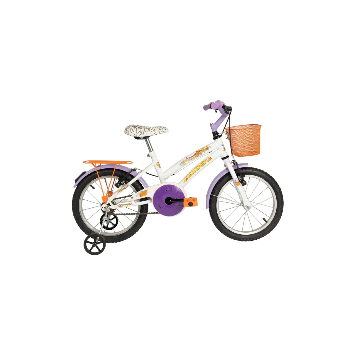 BICICLETA VERDEN LOLLA BR - ARO 16 LARANJA/LILAS