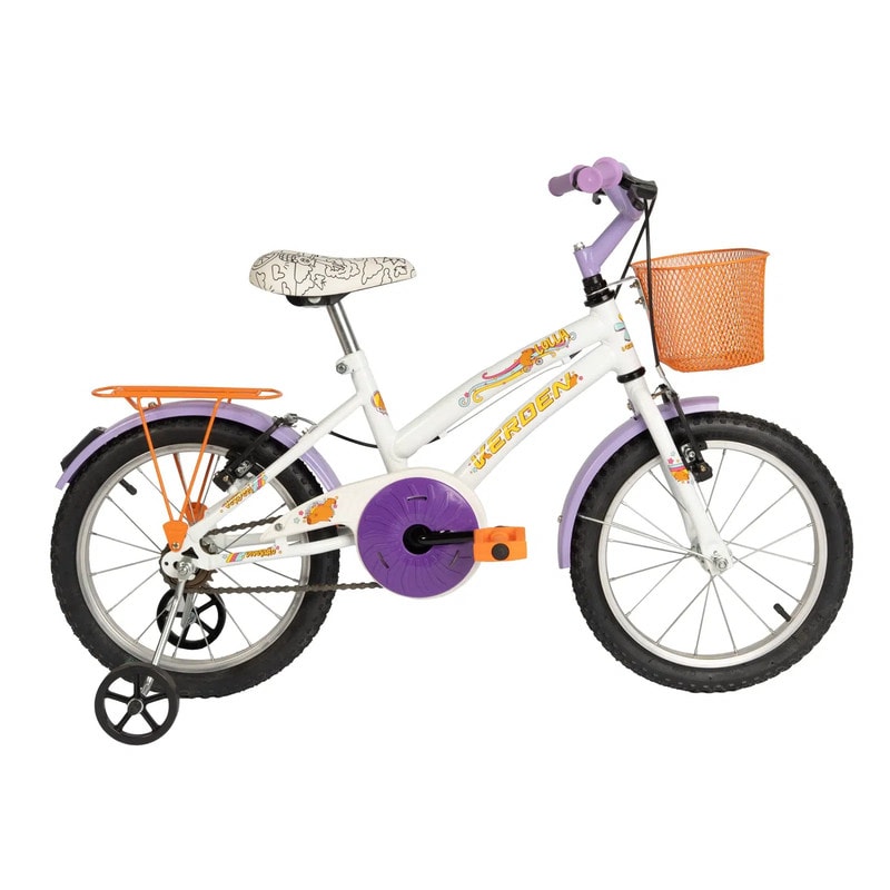 BICICLETA VERDEN LOLLA BR - ARO 16 LARANJA/LILAS