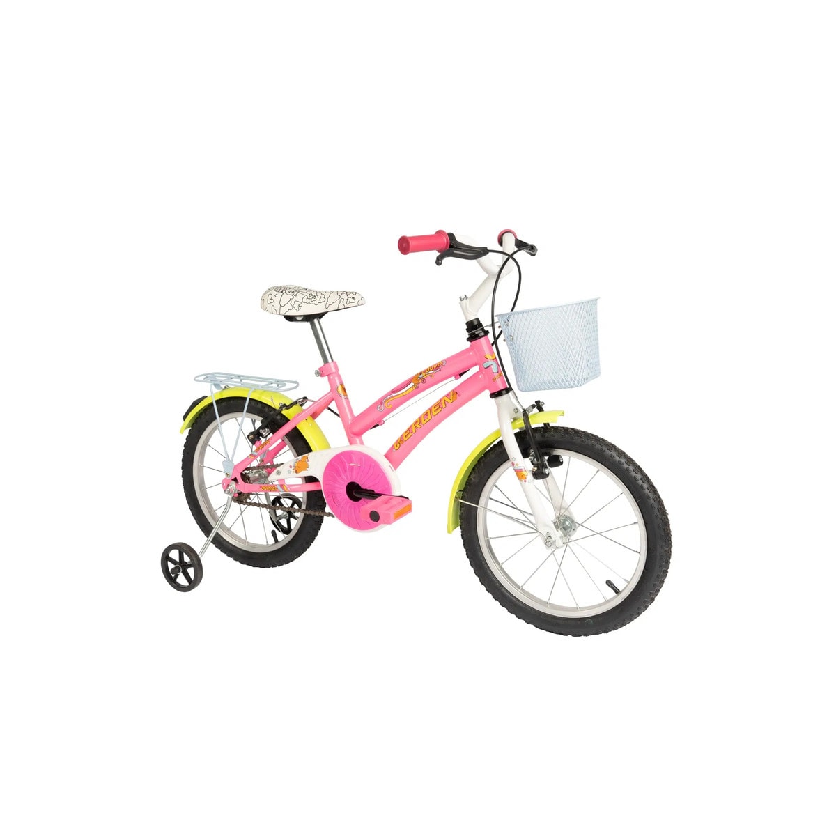 BICICLETA VERDEN LOLLA RS - ARO 16 ROSA/AMARELO