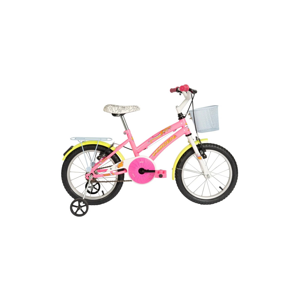 BICICLETA VERDEN LOLLA RS - ARO 16 ROSA/AMARELO