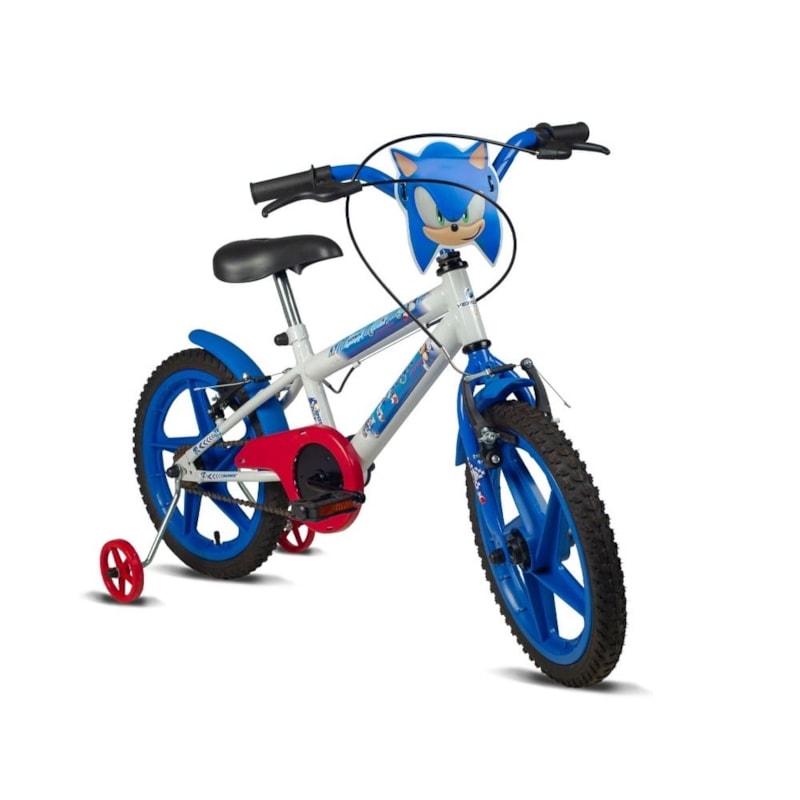BICICLETA VERDEN SONIC - ARO 16 BRANCO/AZUL