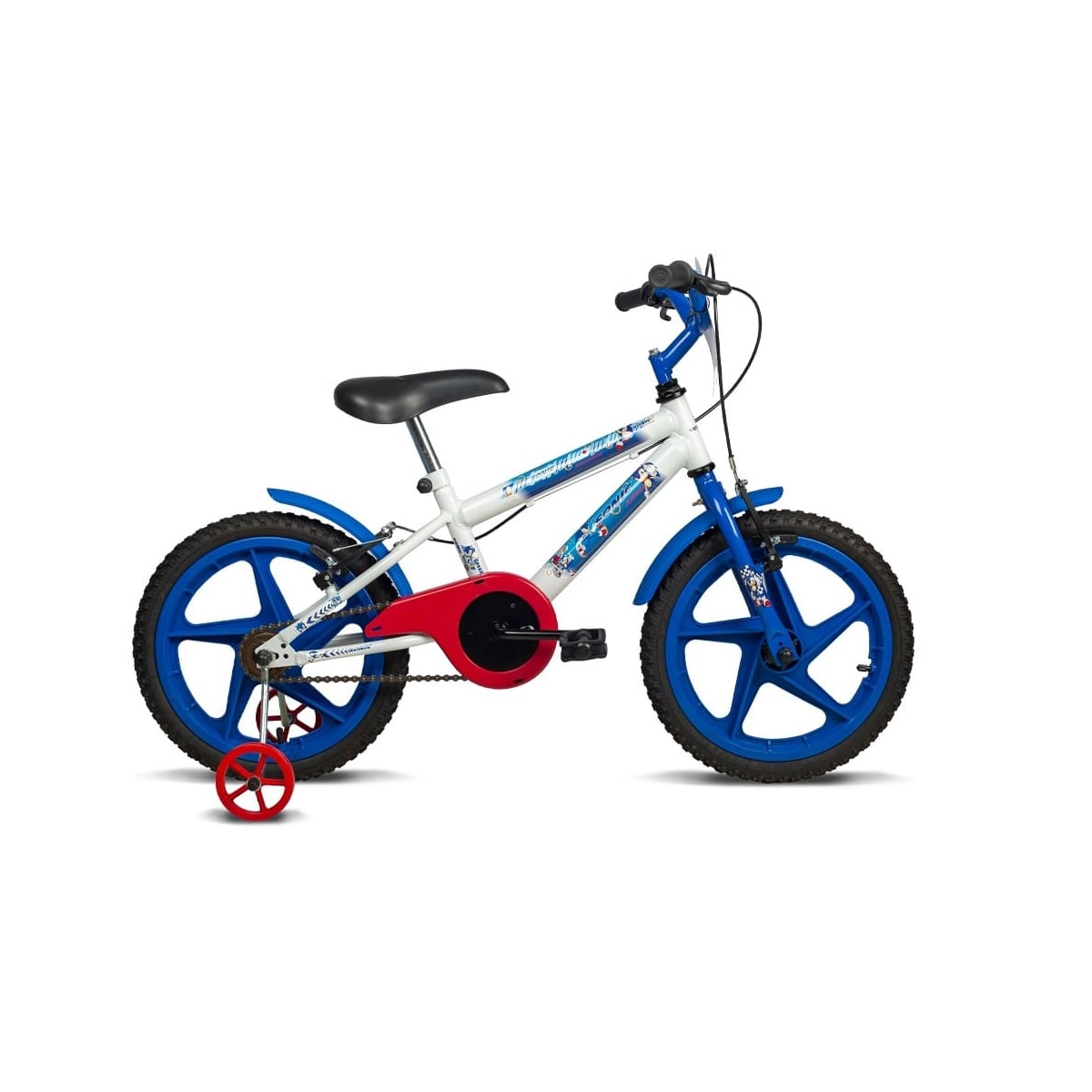 BICICLETA VERDEN SONIC - ARO 16 BRANCO/AZUL