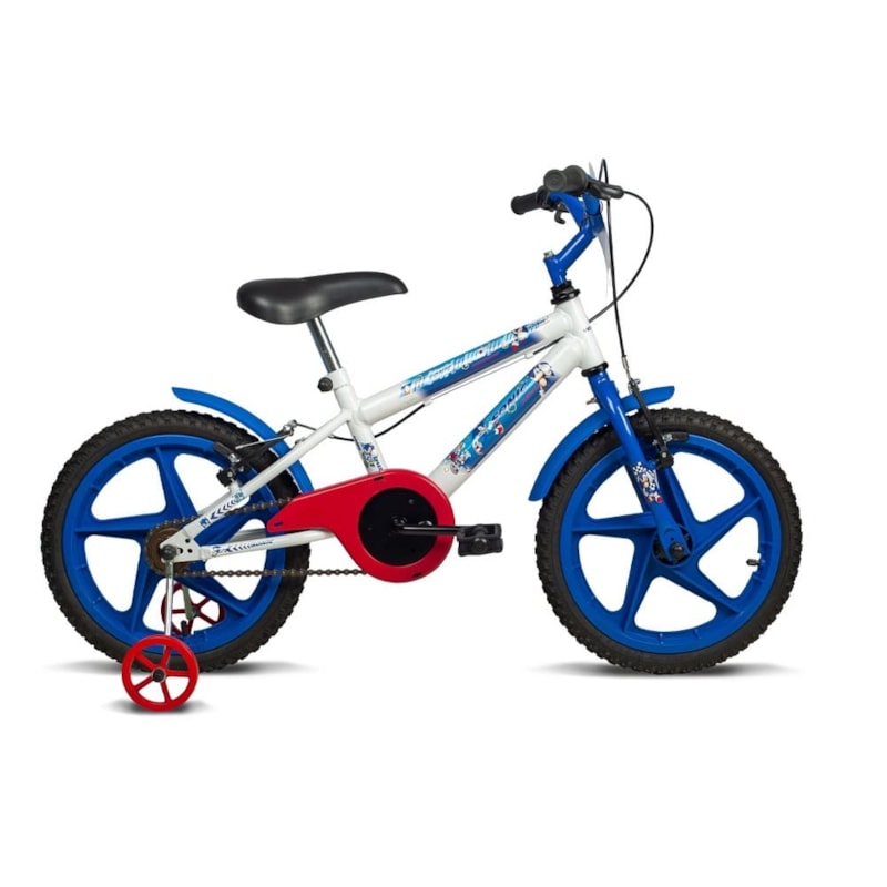BICICLETA VERDEN SONIC - ARO 16 BRANCO/AZUL