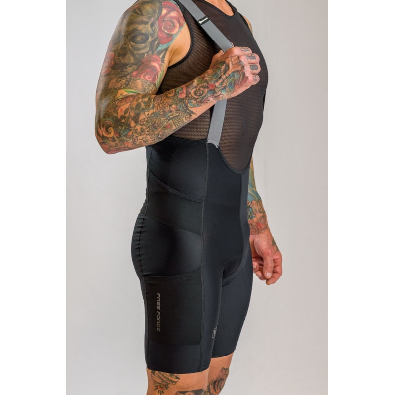 BRETELLE CICLISMO FREE FORCE ENDURANCE CARGO BLACK MASC