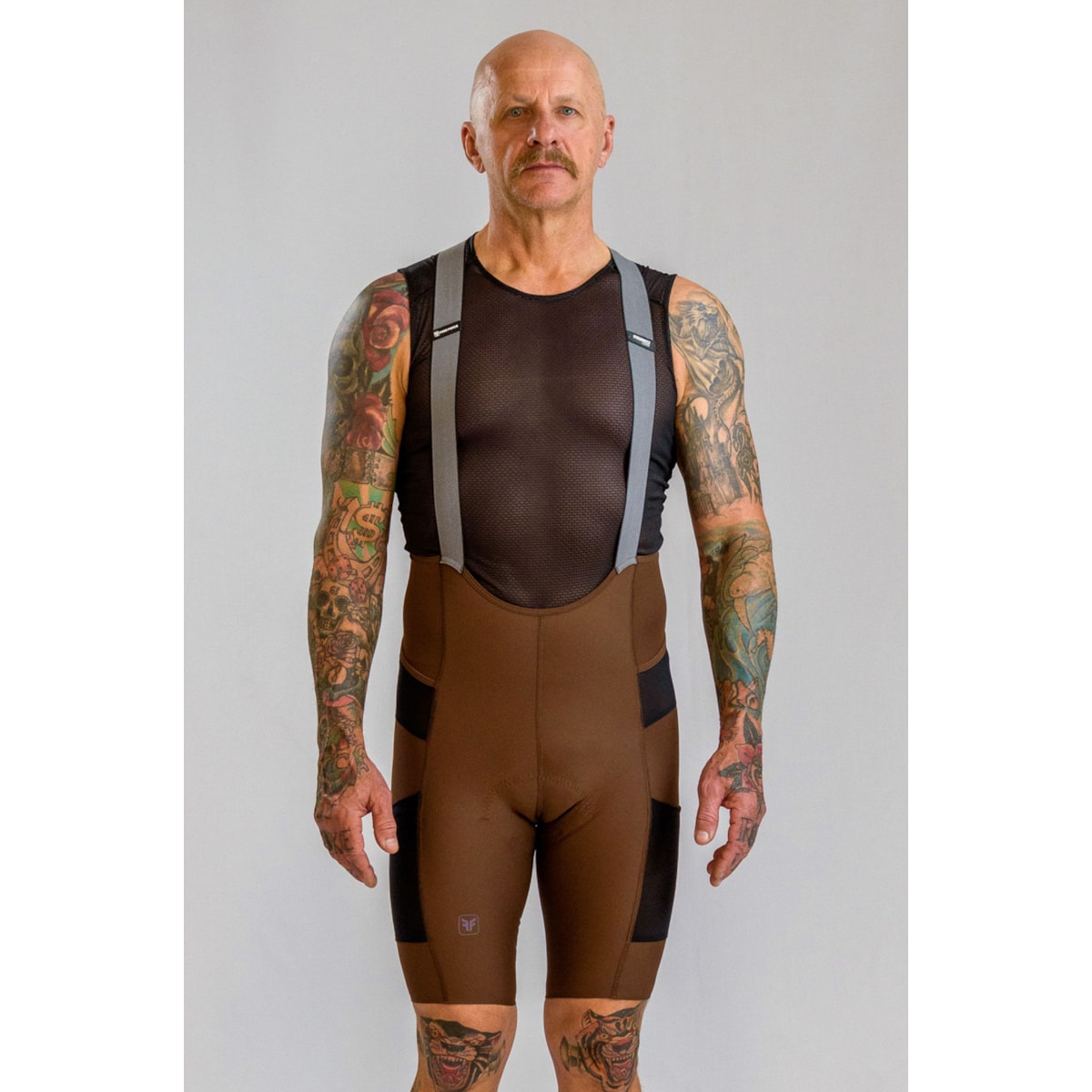 BRETELLE CICLISMO FREE FORCE ENDURANCE CARGO COFFE MASC
