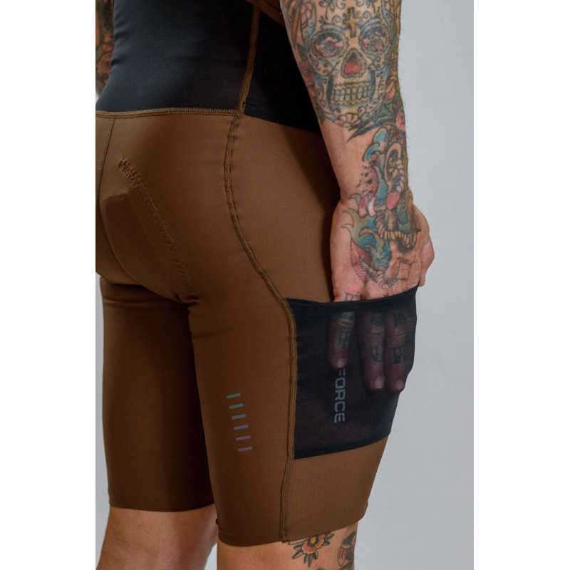 BRETELLE CICLISMO FREE FORCE ENDURANCE CARGO COFFE MASC