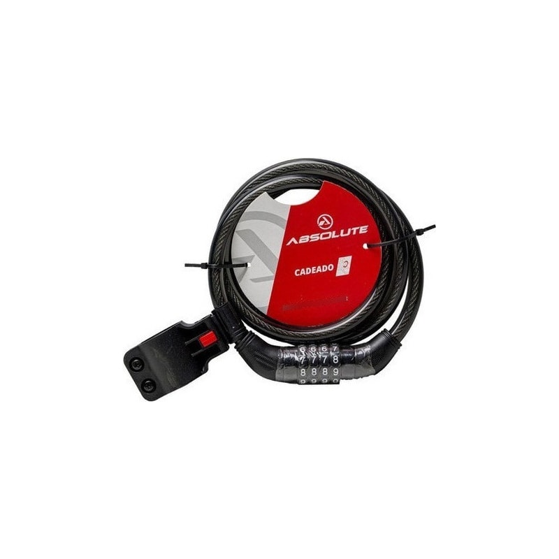 CADEADO ABSOLUTE 1,2MX12MM ESPIRAL COM SEGREDO