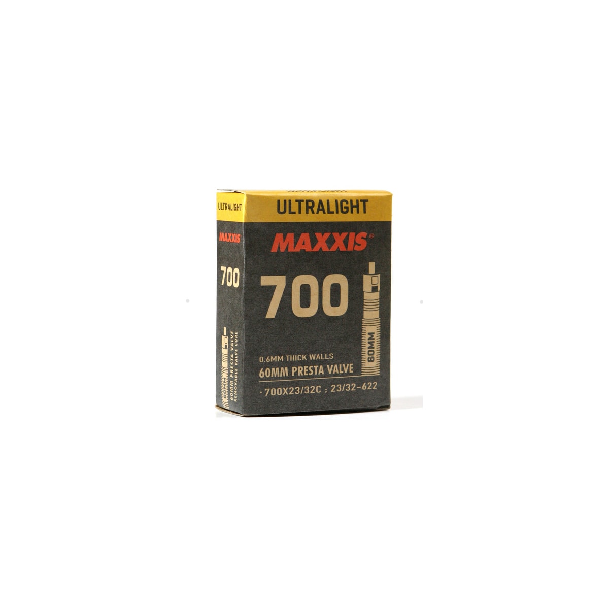 CAMARA 700X23/32 MAXXIS ULTRALIGHT PRESTA 60MM