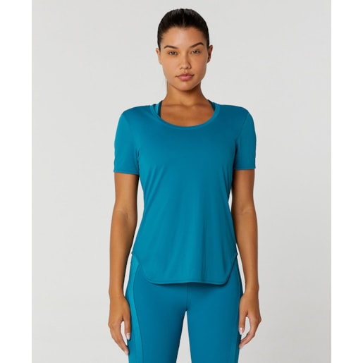 CAMISA ALTO GIRO ETERNA GOLA REDONDA ALONGADA FEMININA