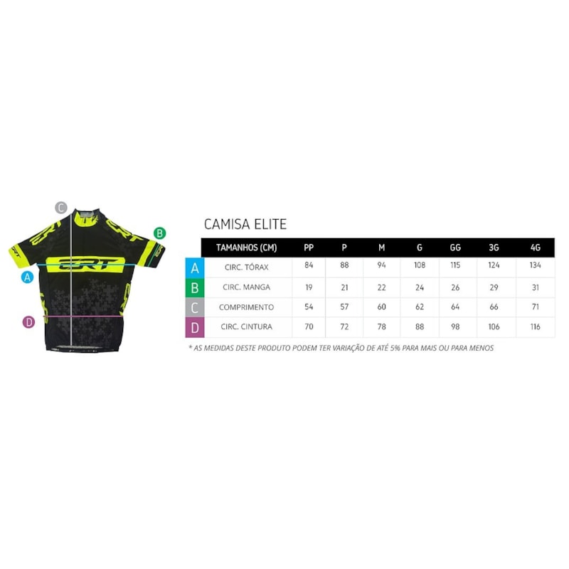 CAMISA CICLISMO ERT CLASSIC STRIP MANGA CURTA