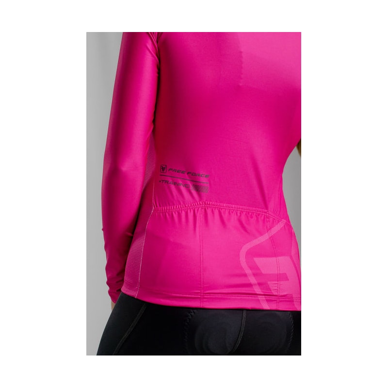 CAMISA CICLISMO FREE FORCE TRAINING MANGA LONGA CANDY FEMININA