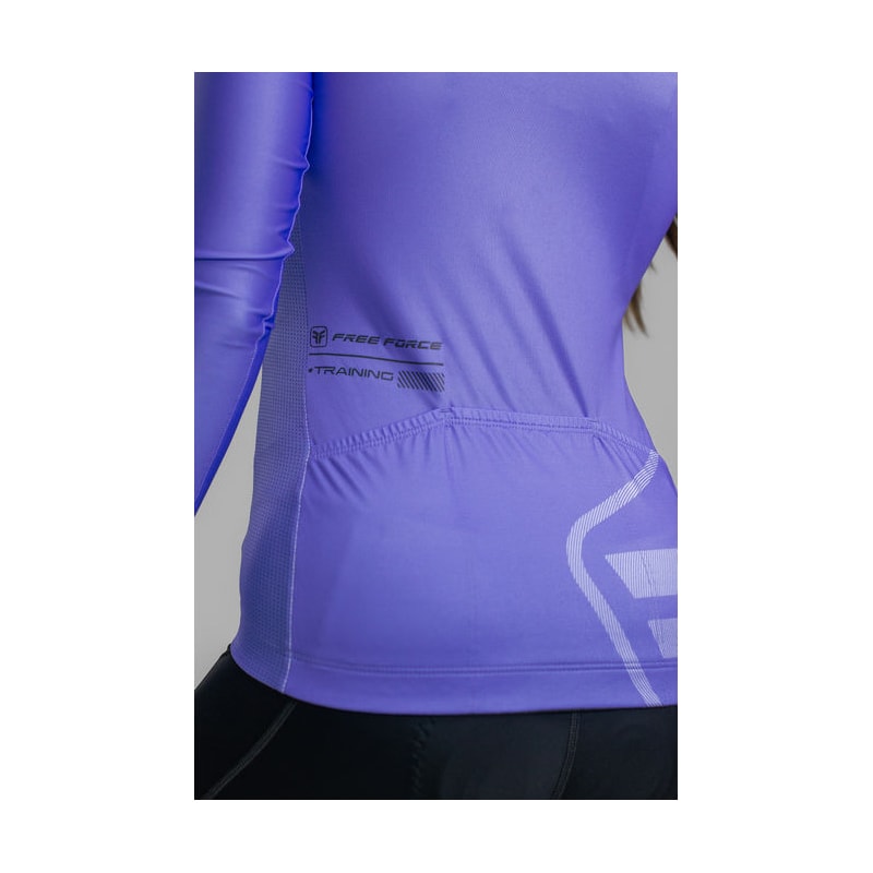 CAMISA CICLISMO FREE FORCE TRAINING MANGA LONGA HORTENSIA FEMININA