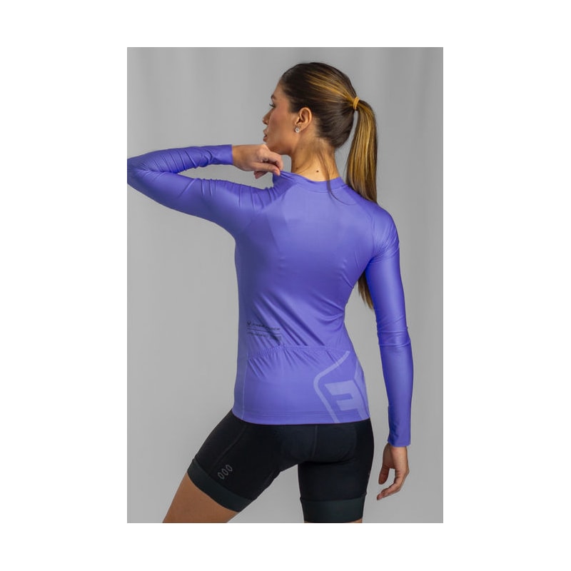 CAMISA CICLISMO FREE FORCE TRAINING MANGA LONGA HORTENSIA FEMININA