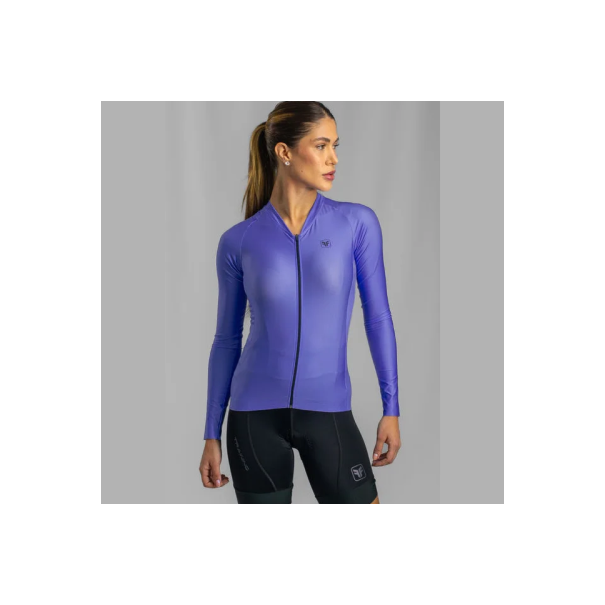 CAMISA CICLISMO FREE FORCE TRAINING MANGA LONGA HORTENSIA FEMININA