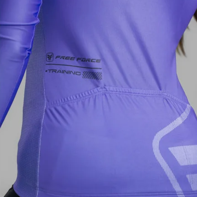 CAMISA CICLISMO FREE FORCE TRAINING MANGA LONGA HORTENSIA FEMININA