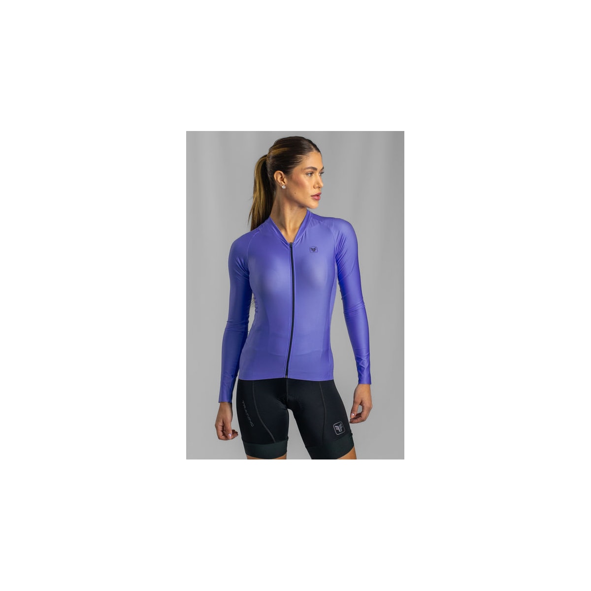 CAMISA CICLISMO FREE FORCE TRAINING MANGA LONGA HORTENSIA FEMININA