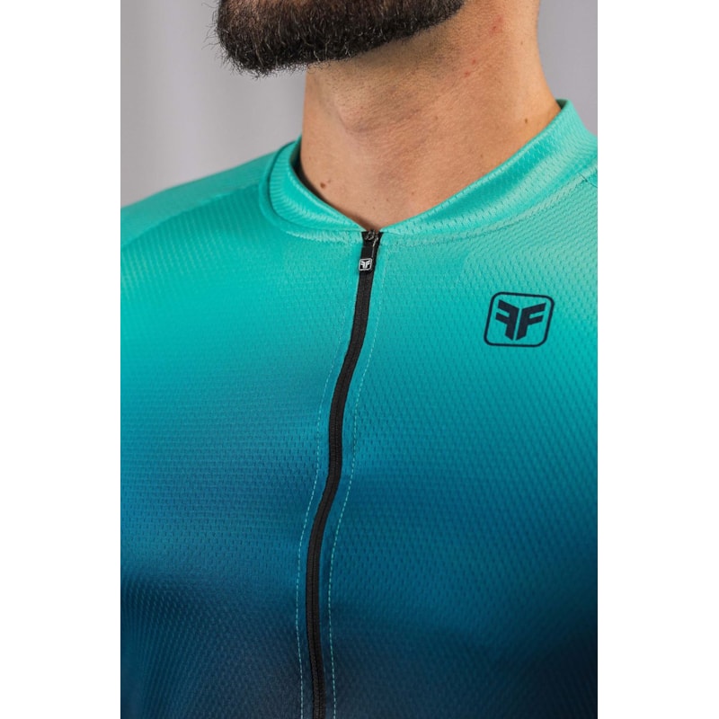 CAMISA CICLISMO MANGA LONGA FREE FORCE TURQUOISE